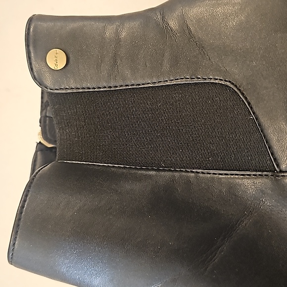 Calvin Klein Black Ankle Boots sz 9.5 M - Picture 6 of 11